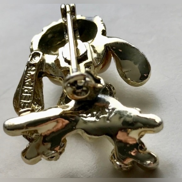 Vintage 1960s Antique Signed Gerry's FRENCH POODLE BROOCH Pinback Brooch - Picture 6 of 8